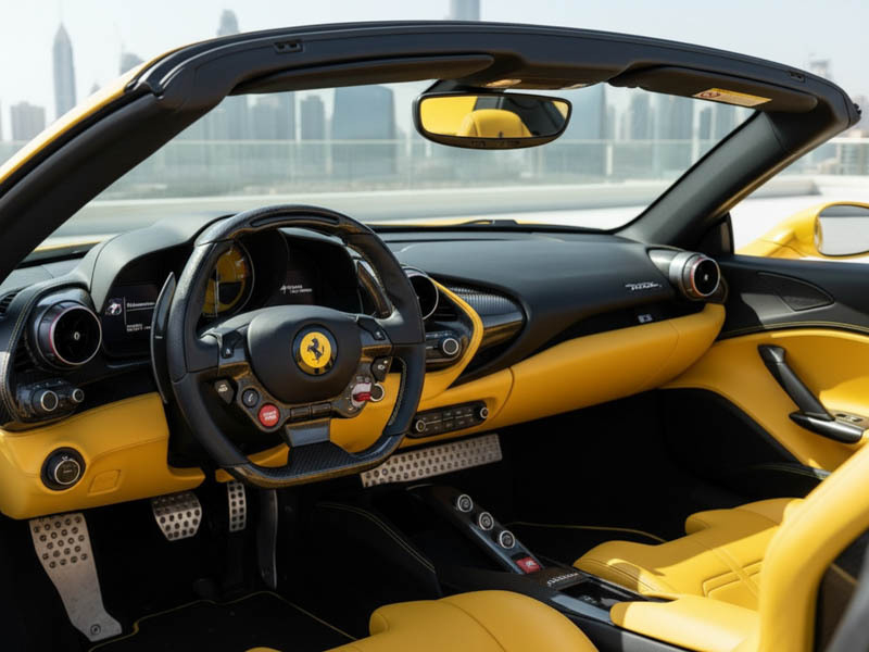 Ferrari F8 Tributo Spyder Yellow