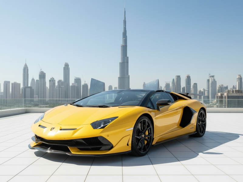 Rent a Lamborghini Aventador SVJ Roadster